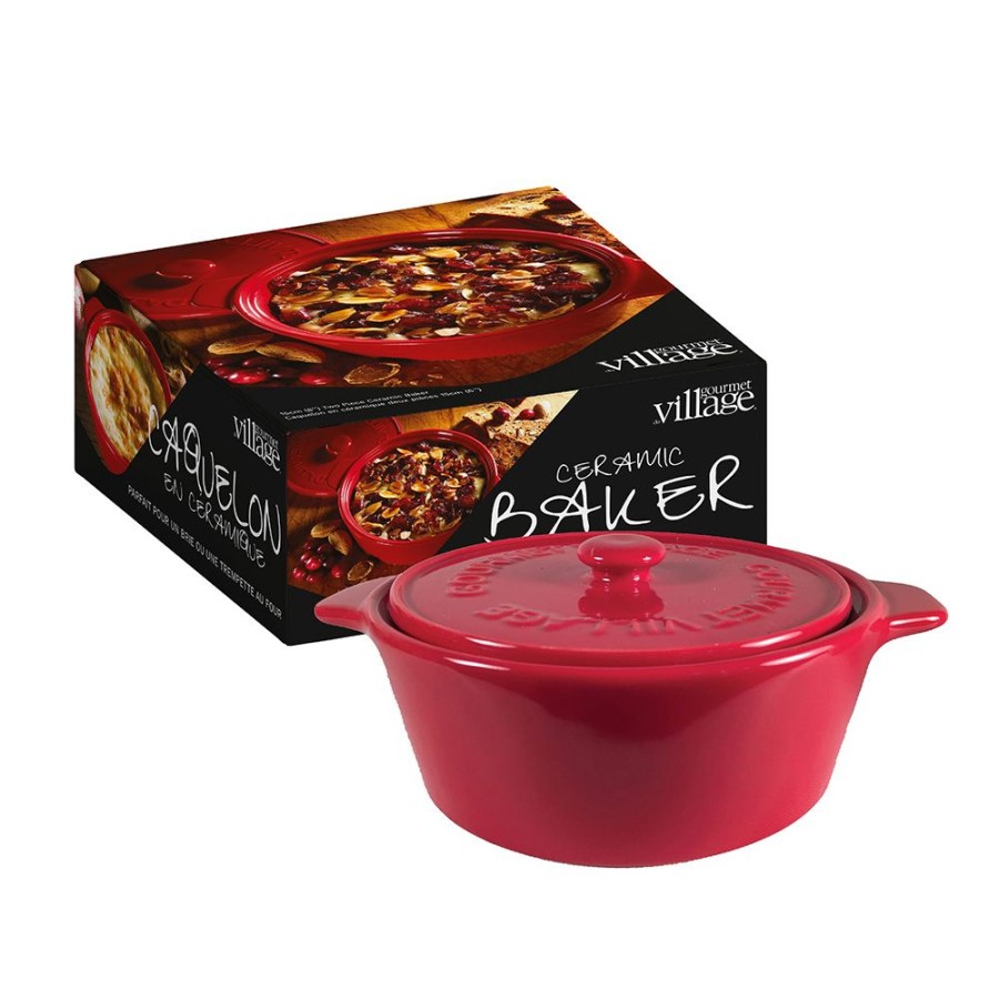 Dips Gourmet Du Village | Red Ceramic Baker