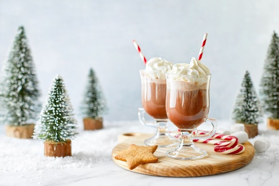 Hot Chocolate Gourmet Du Village | Holiday Train-Set Of 6