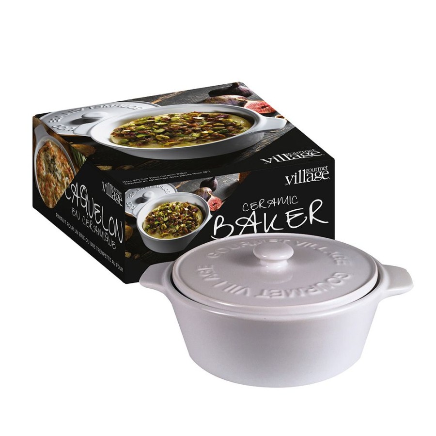 Dips Gourmet Du Village | White Ceramic Baker