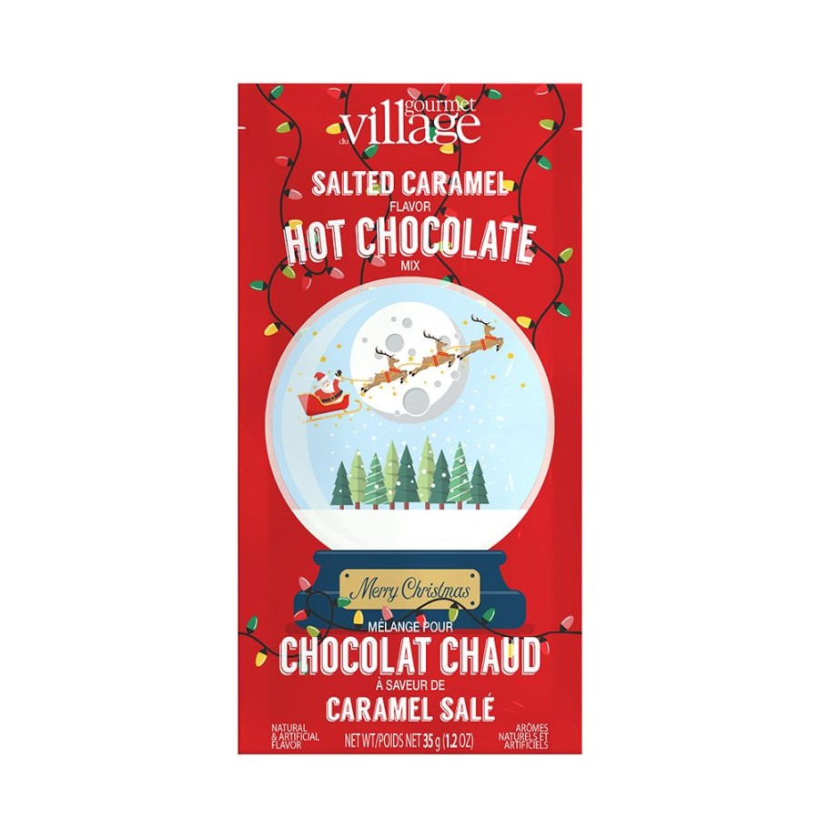 Hot Chocolate Gourmet Du Village | Snowglobe Pyramid Ornament