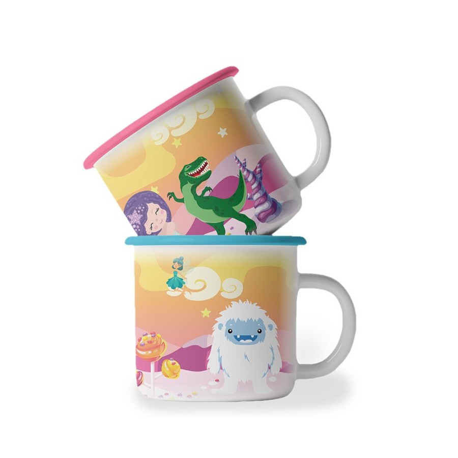 Hot Chocolate Gourmet Du Village | Kid Sized Whimsical Mug Set