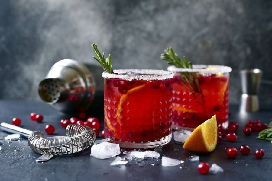 Cool & Festive Drinks Gourmet Du Village | Cranberry Sangria