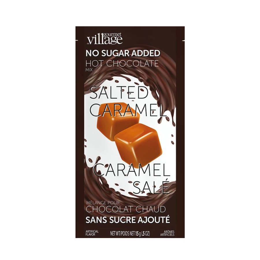 Hot Chocolate Gourmet Du Village | No Sugar Added Salted Caramel-Set Of 6