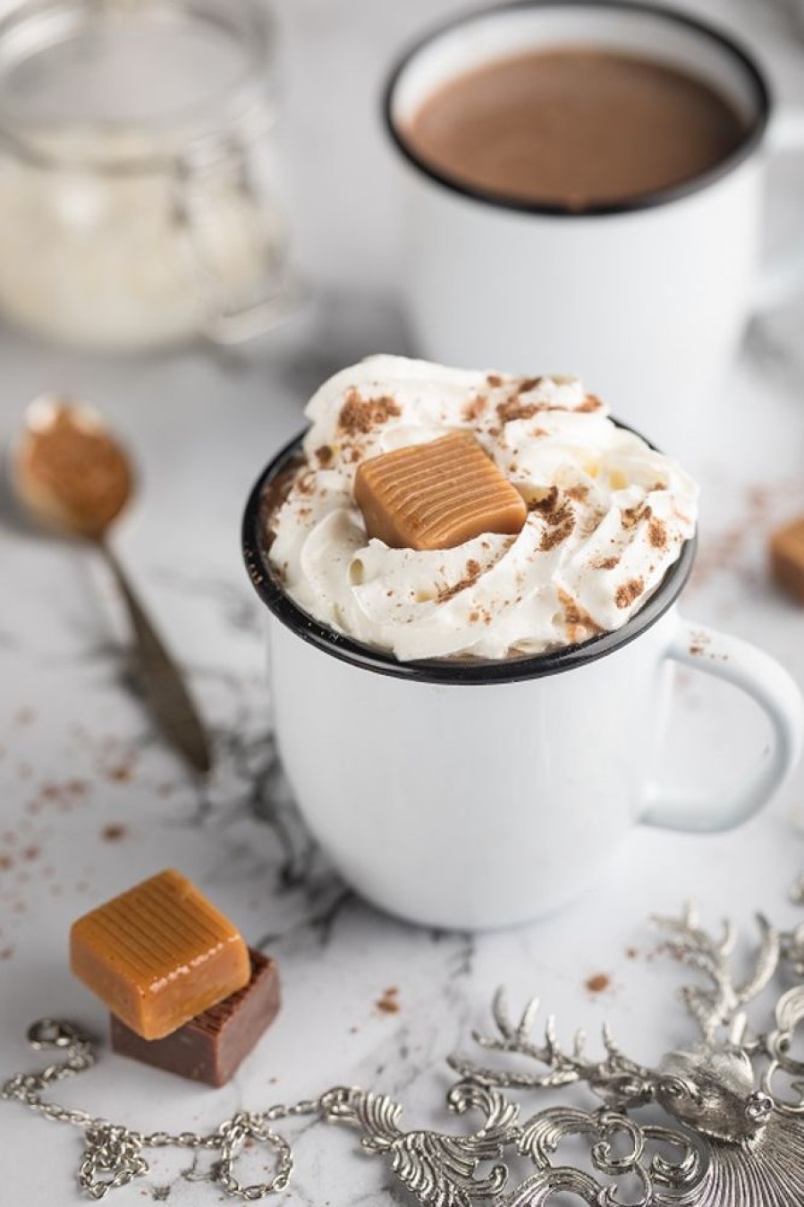 Hot Chocolate Gourmet Du Village | White Salted Caramel-Set Of 6