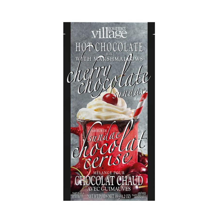 Hot Chocolate Gourmet Du Village | Cherry Chocolate Sundae-Set Of 6