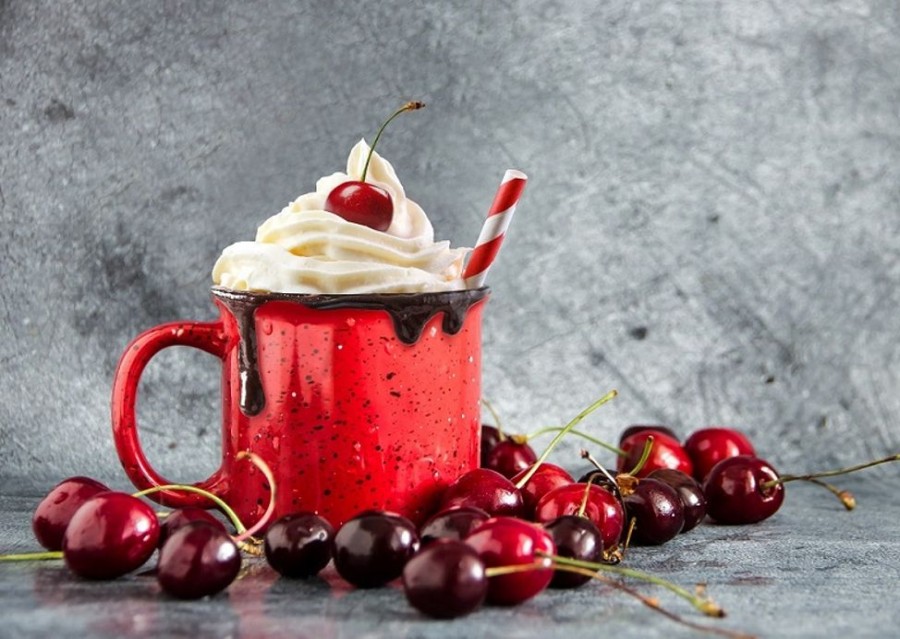 Hot Chocolate Gourmet Du Village | Cherry Chocolate Sundae-Set Of 6