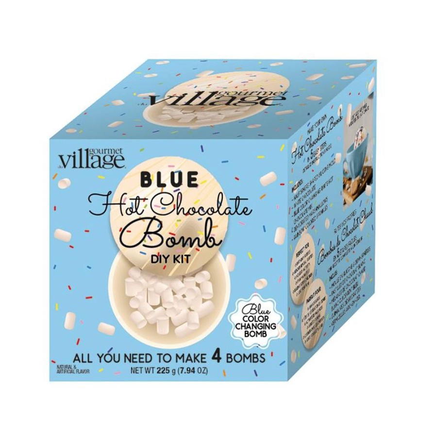 Hot Chocolate Gourmet Du Village | Blue Hot Chocolate Bomb Diy Kit-Heat Sensitive