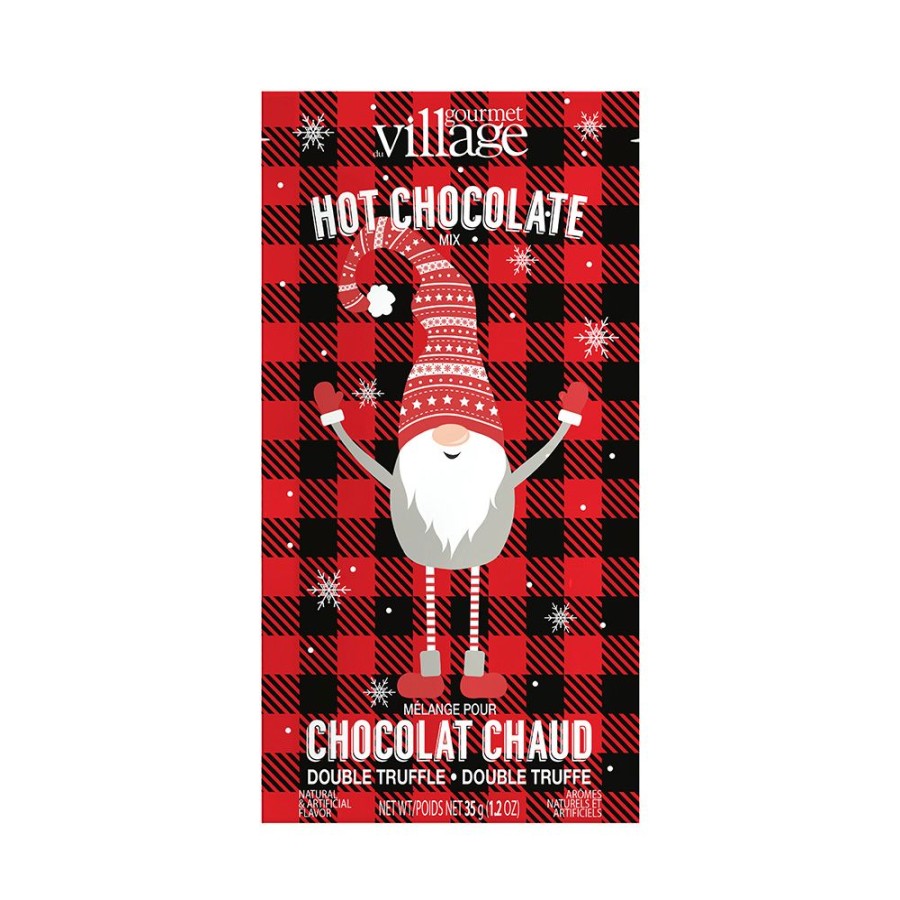 Hot Chocolate Gourmet Du Village | Plaid Gnome-Set Of 6