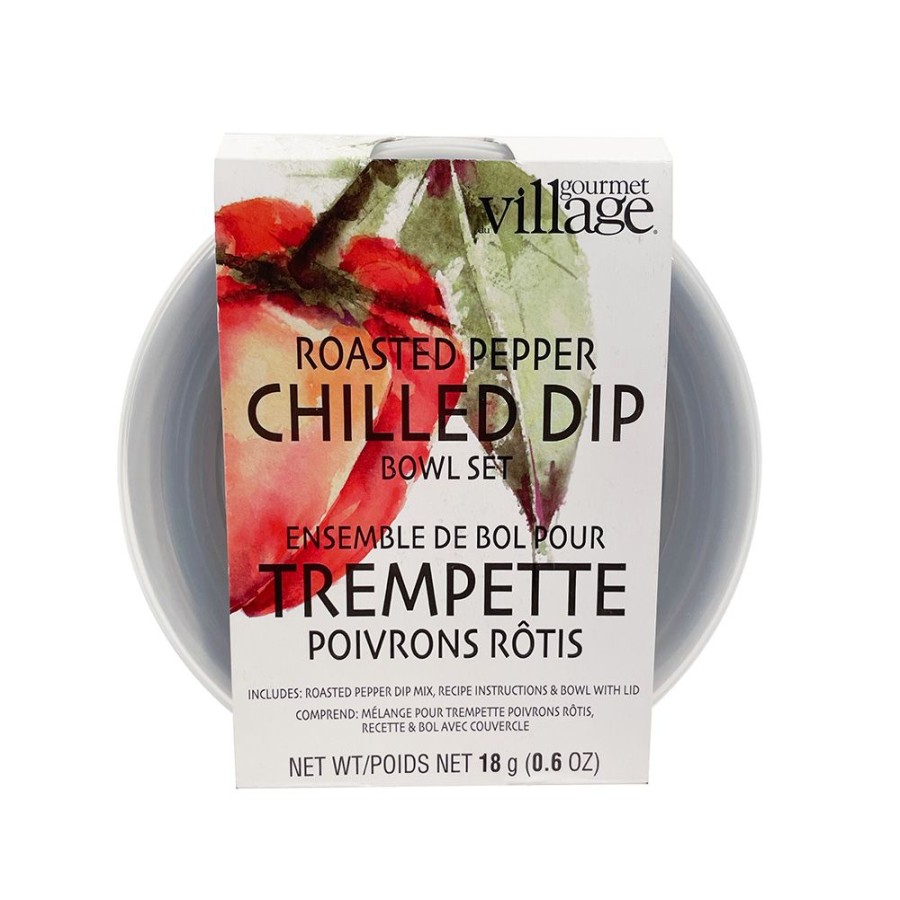 Dips Gourmet Du Village | Roasted Pepper Dip Bowl Set