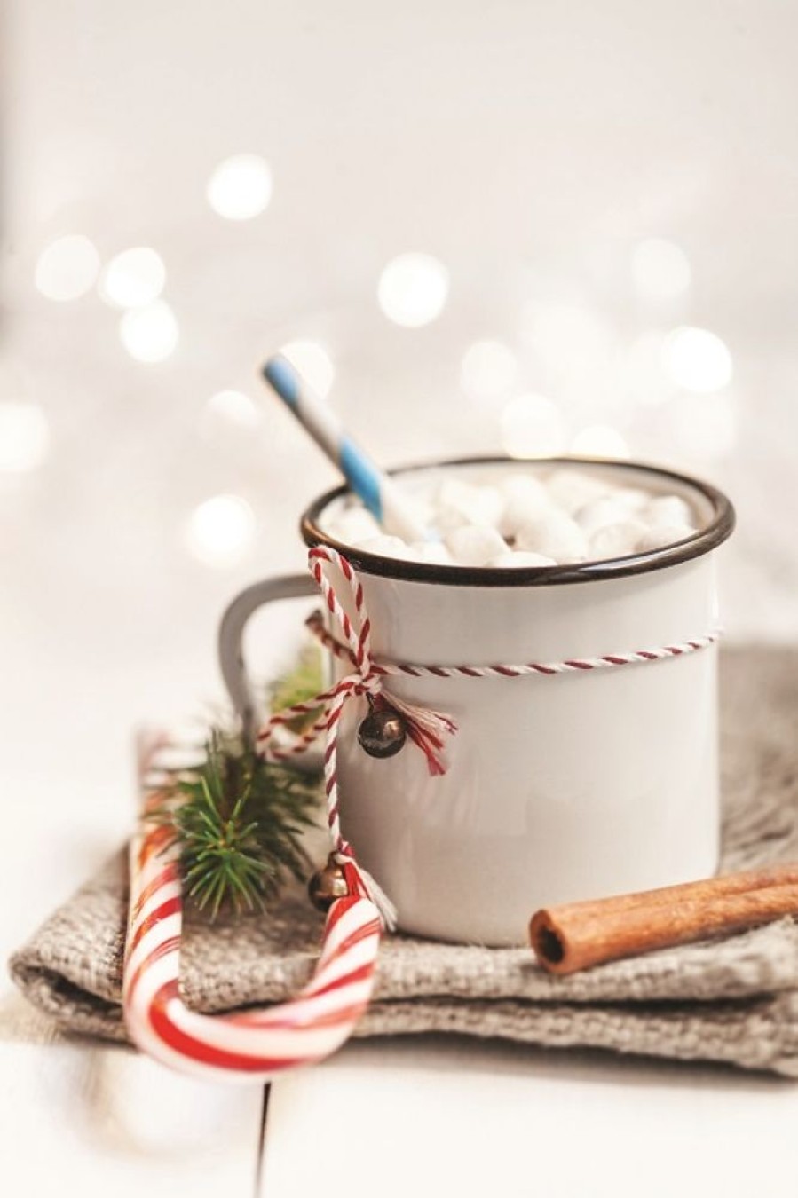 Hot Chocolate Gourmet Du Village | No Sugar Added Candy Cane-Set Of 6