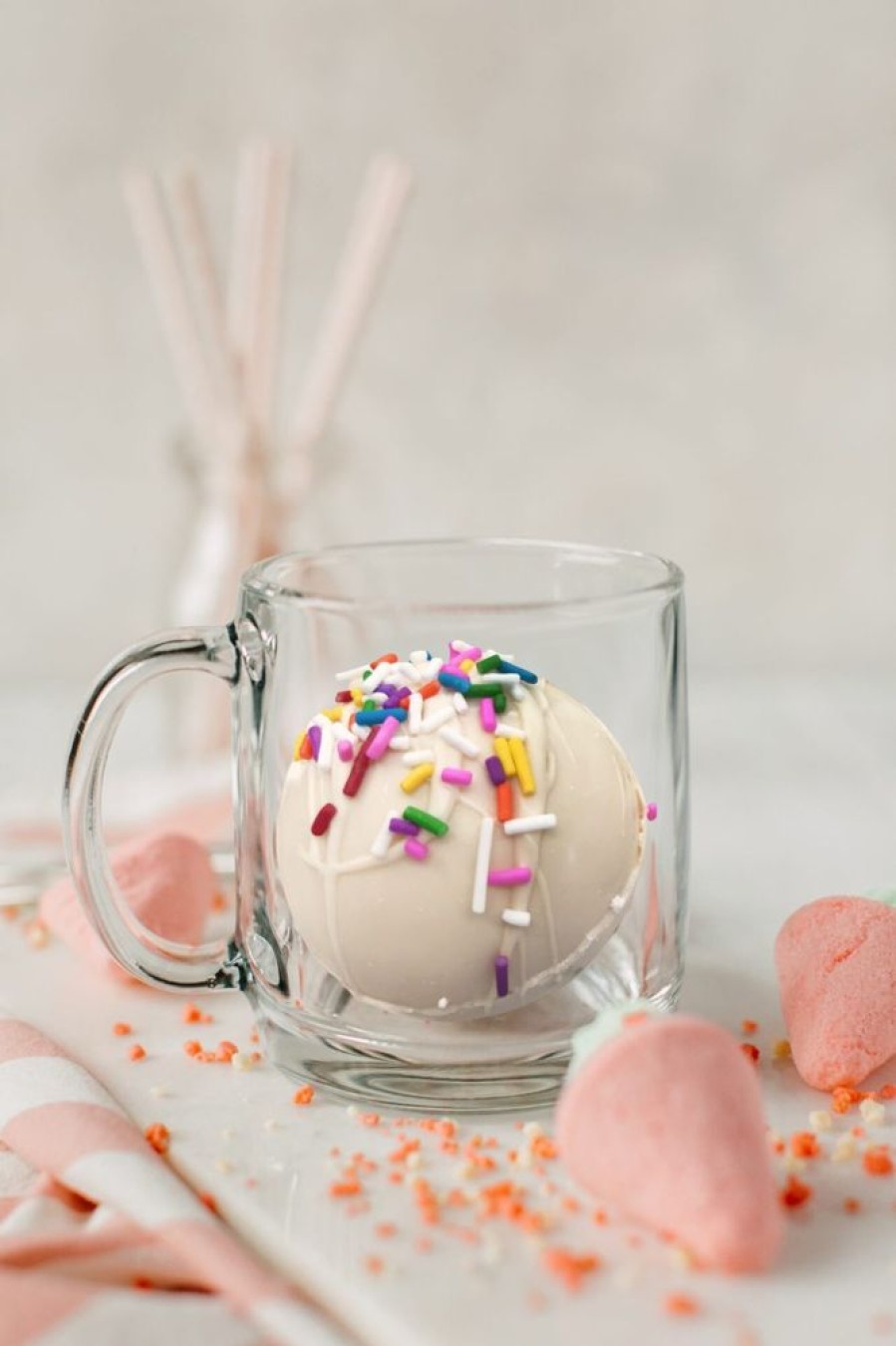 Hot Chocolate Gourmet Du Village | Pink Hot Chocolate Bomb Diy Kit-Heat Sensitive