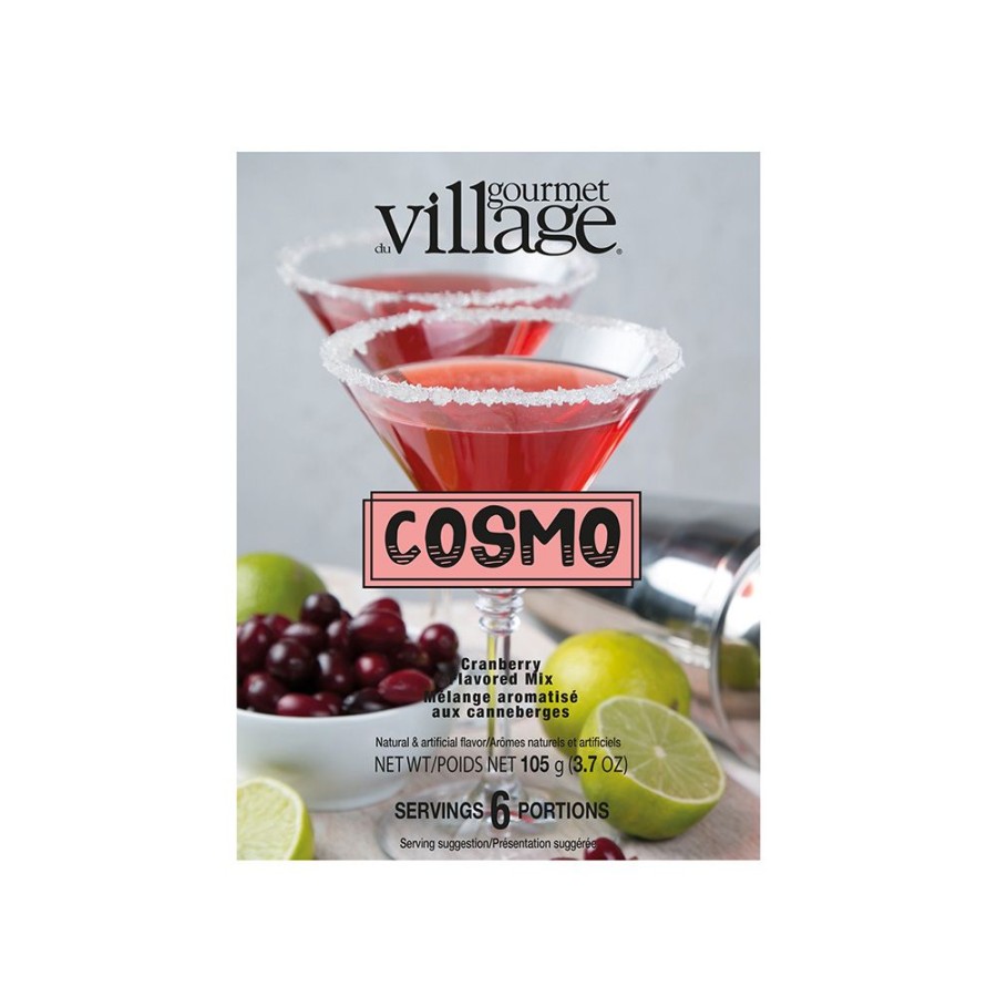 Cool & Festive Drinks Gourmet Du Village | Cosmo Mix Gift Set-Drink Mix & Rimmer