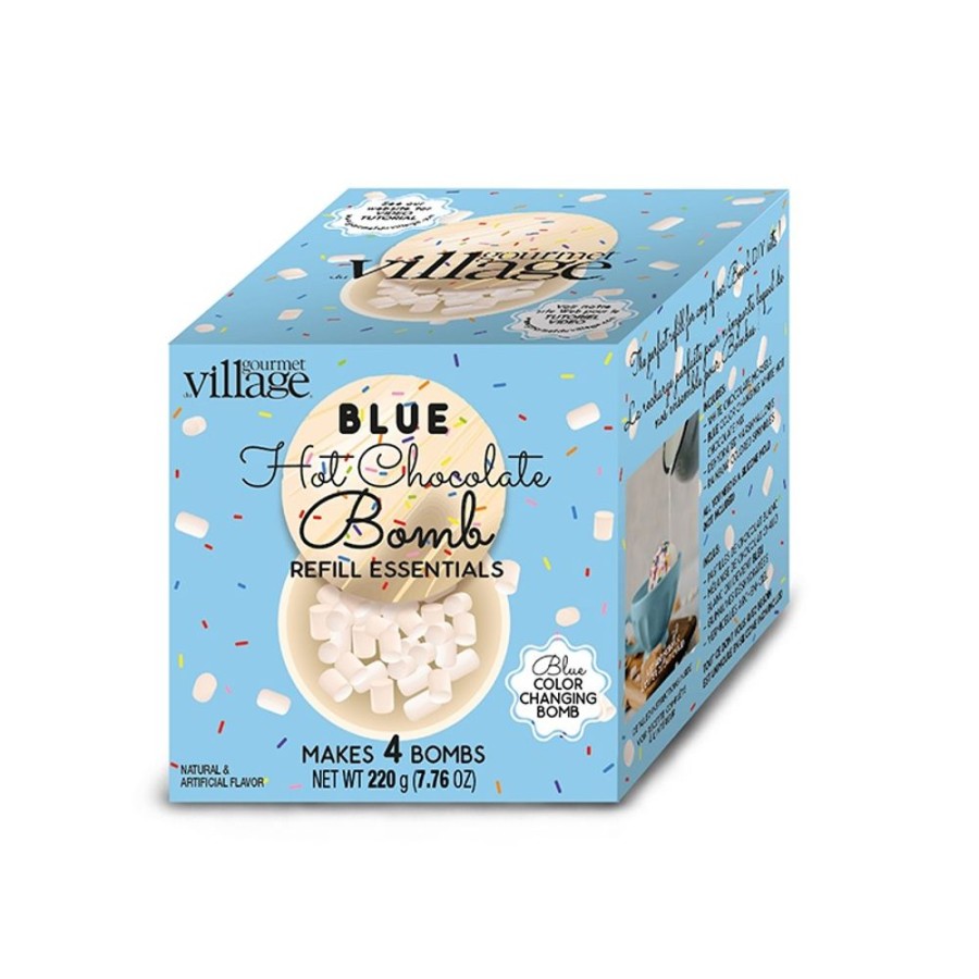 Hot Chocolate Gourmet Du Village | Blue Hot Chocolate Bomb Refill Essentials-Heat Sensitive