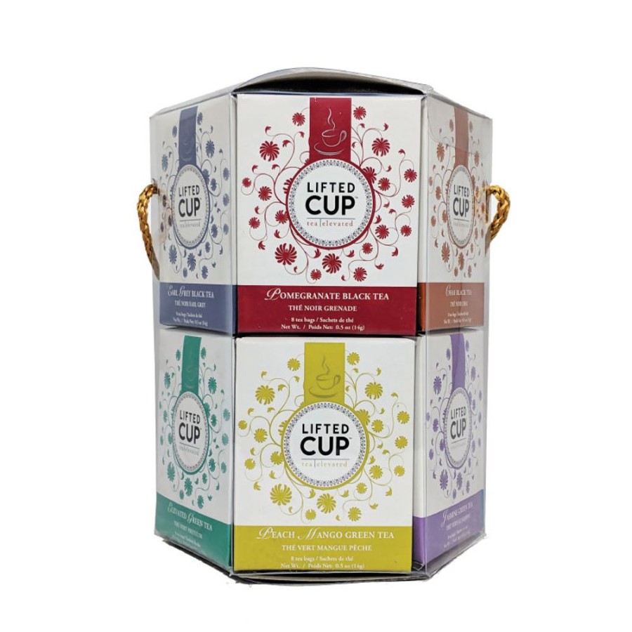 Lifted Cup Tea Gourmet Du Village | Hexagon Traditional Tea Assortment