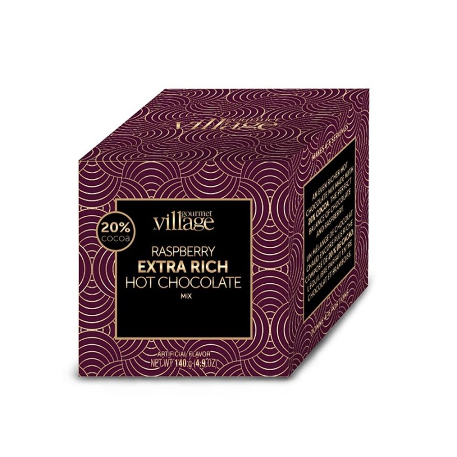 Hot Chocolate Gourmet Du Village | Raspberry Extra Rich Hot Chocolate Cube