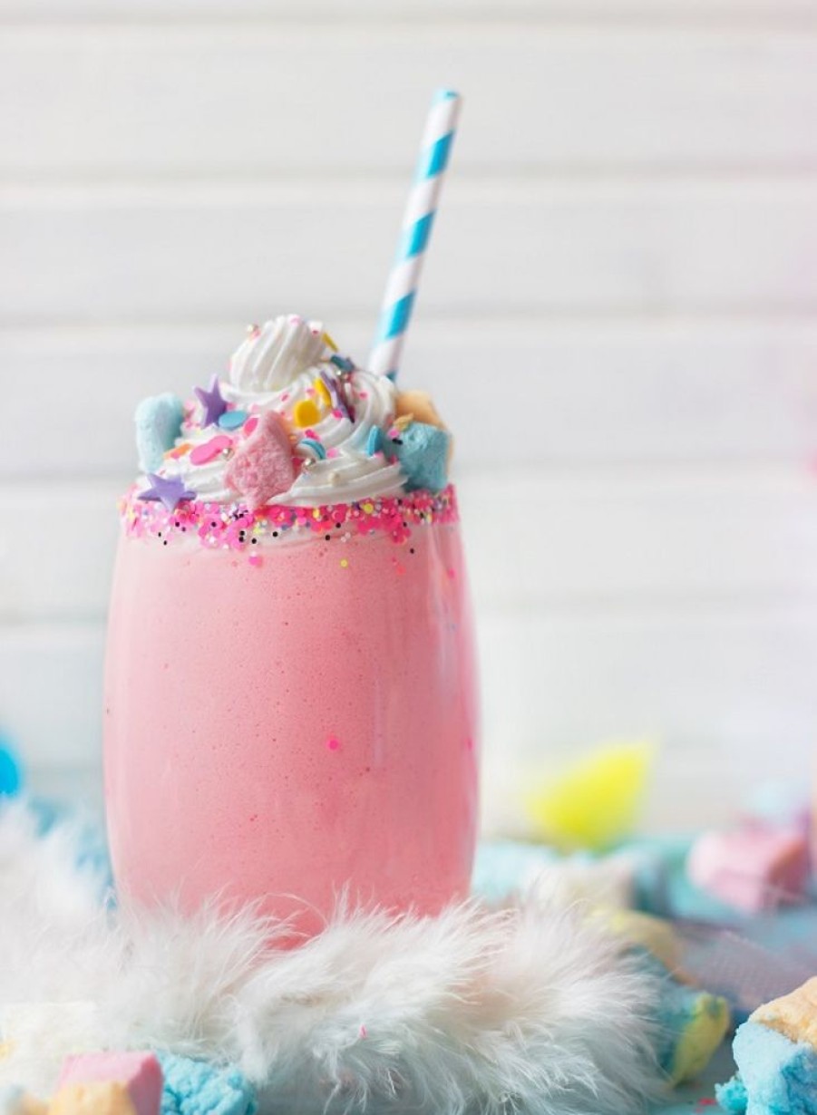 Cool & Festive Drinks Gourmet Du Village | Unicorn Pink Milkshake-Set Of 6