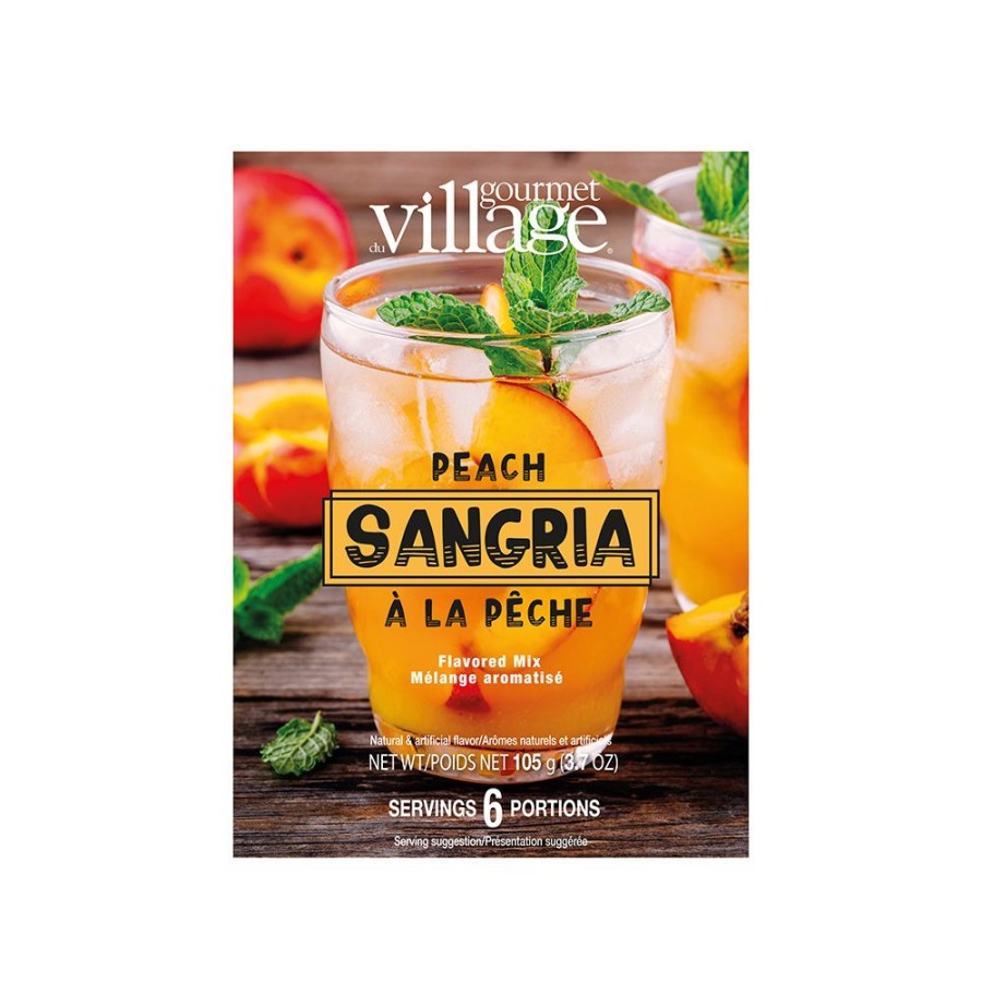 Cool & Festive Drinks Gourmet Du Village | Peach Sangria