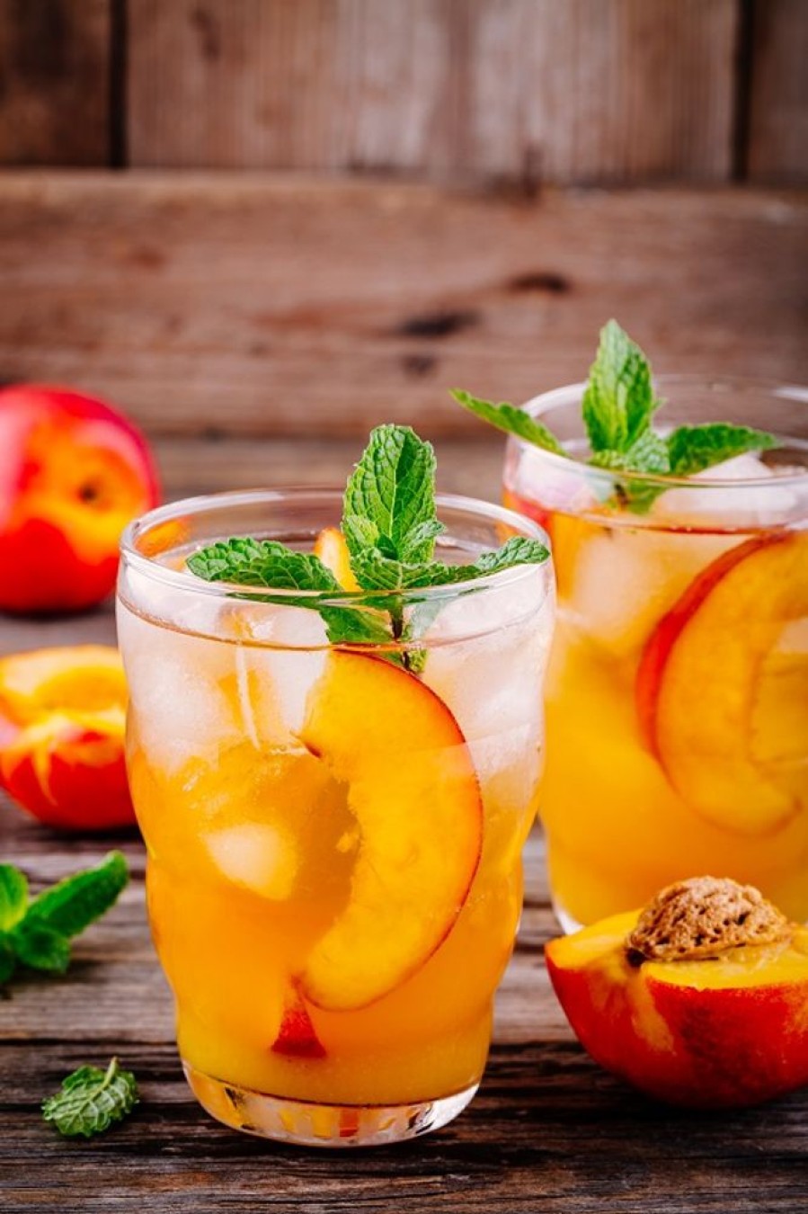 Cool & Festive Drinks Gourmet Du Village | Peach Sangria