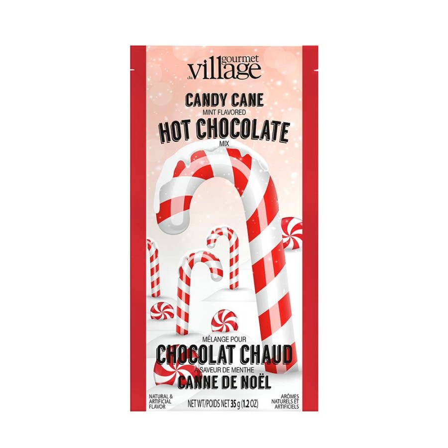 Hot Chocolate Gourmet Du Village | Candy Cane-Set Of 6