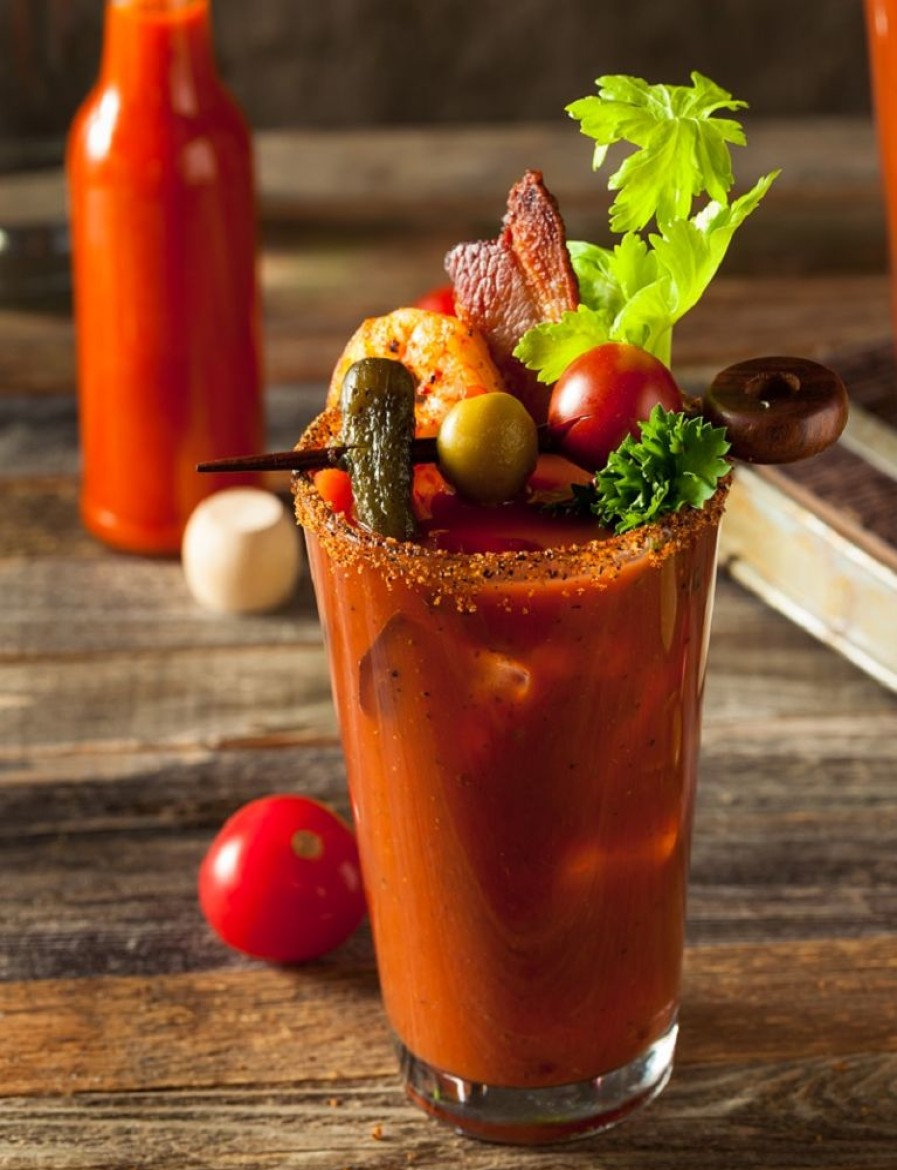 Cool & Festive Drinks Gourmet Du Village | Bloody Mary/Caesar