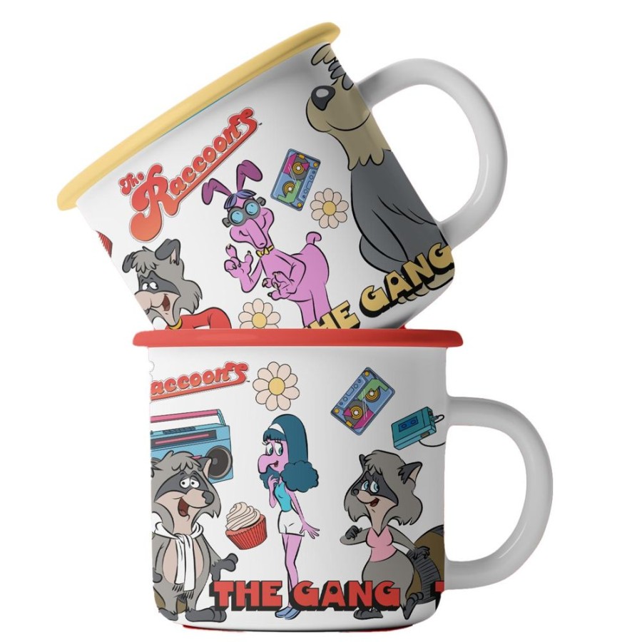 The Raccoons Gourmet Du Village | Raccoons "The Gang" Kid Sized Mug Set